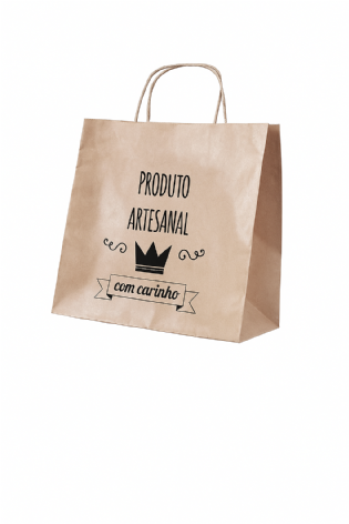 Sacola Kraft (31 x 12,5 x 33 cm) Personalizada