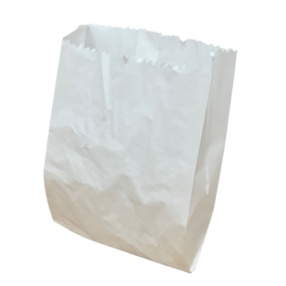 Saquinho Papel Branco p/ Batata Frita, Salgados, Hamburguer (10,5 x 5 x 13 cm) liso - 500 unidades