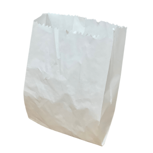 Saquinho Papel Branco p/ Batata Frita, Salgados, Hamburguer (10,5 x 5 x 13 cm) liso - 500 unidades