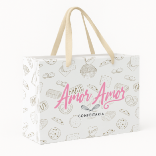 Caixa Sacola (25 x 12 x 18,5 cm) Personalizada