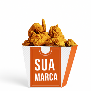 Balde Aberto p/ Frango Frito 800gr (11 x 11 x 12,5 cm) Personalizado