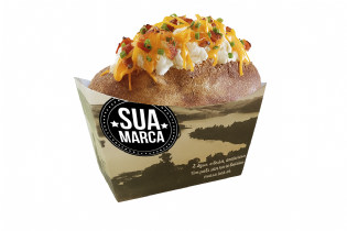 Barca para Batata Recheada (10 x 6 x 7,5 cm ) Personalizada