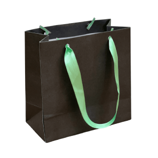 Sacola Offset Preta (14 x 7 x 14 cm) - 50 Unidades