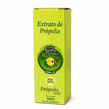 Embalagem Cartucho para Extrato de Própolis 30ml (3,4 x 3,4 x 10,6 cm) Personalizada