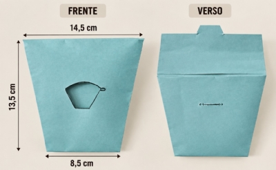 Embalagem Envelope Papel Cartão (14,5 x 13,5 cm) Personalizada
