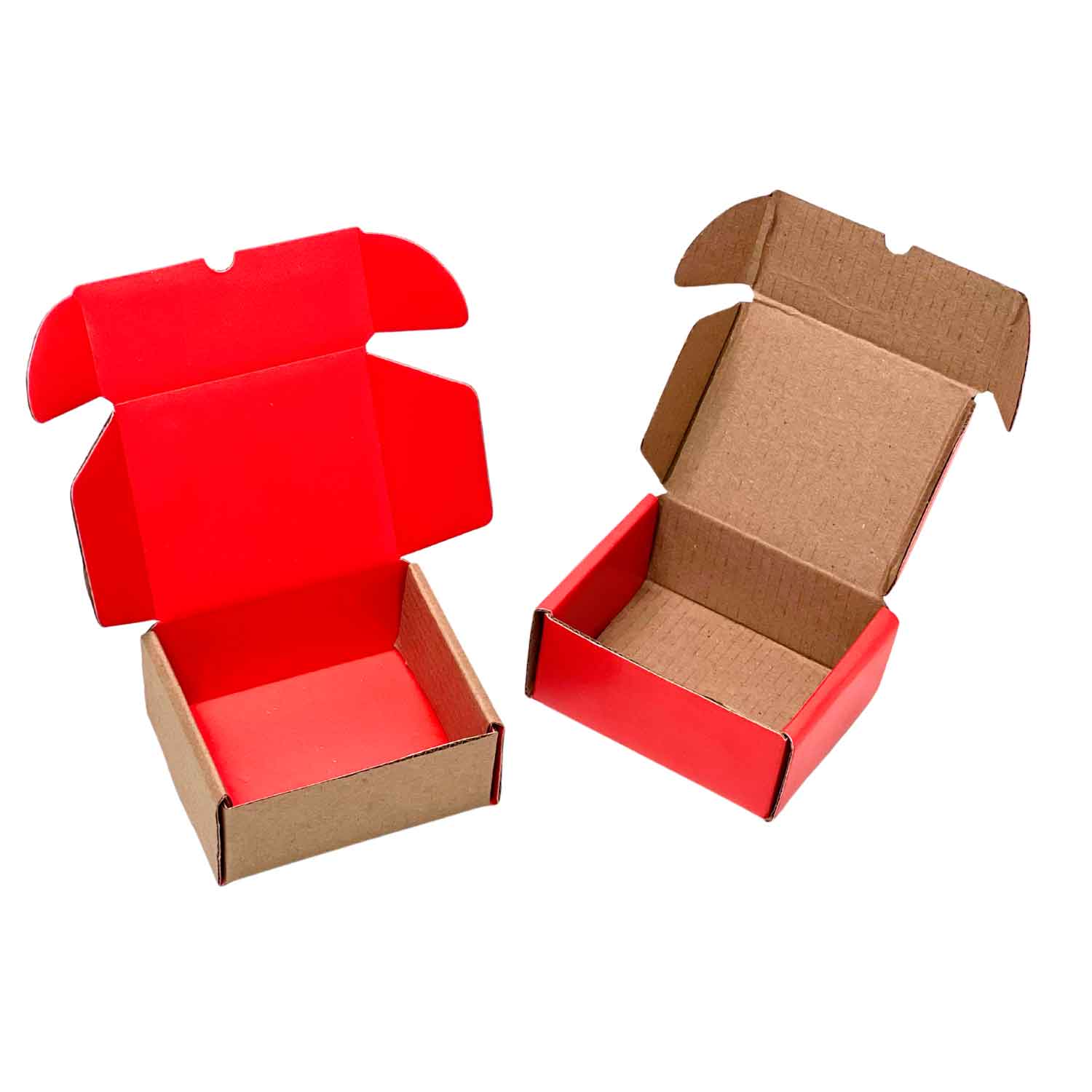Caixa Correios / E-commerce Empastada (9,8 x 7,8 x 4 cm) Vermelha - 50 Unidades