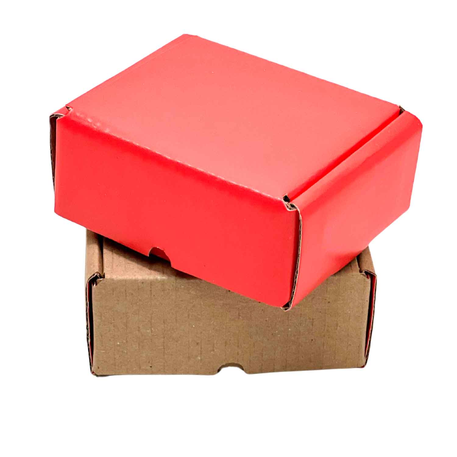 Caixa Correios / E-commerce Empastada (9,8 x 7,8 x 4 cm) Vermelha - 50 Unidades