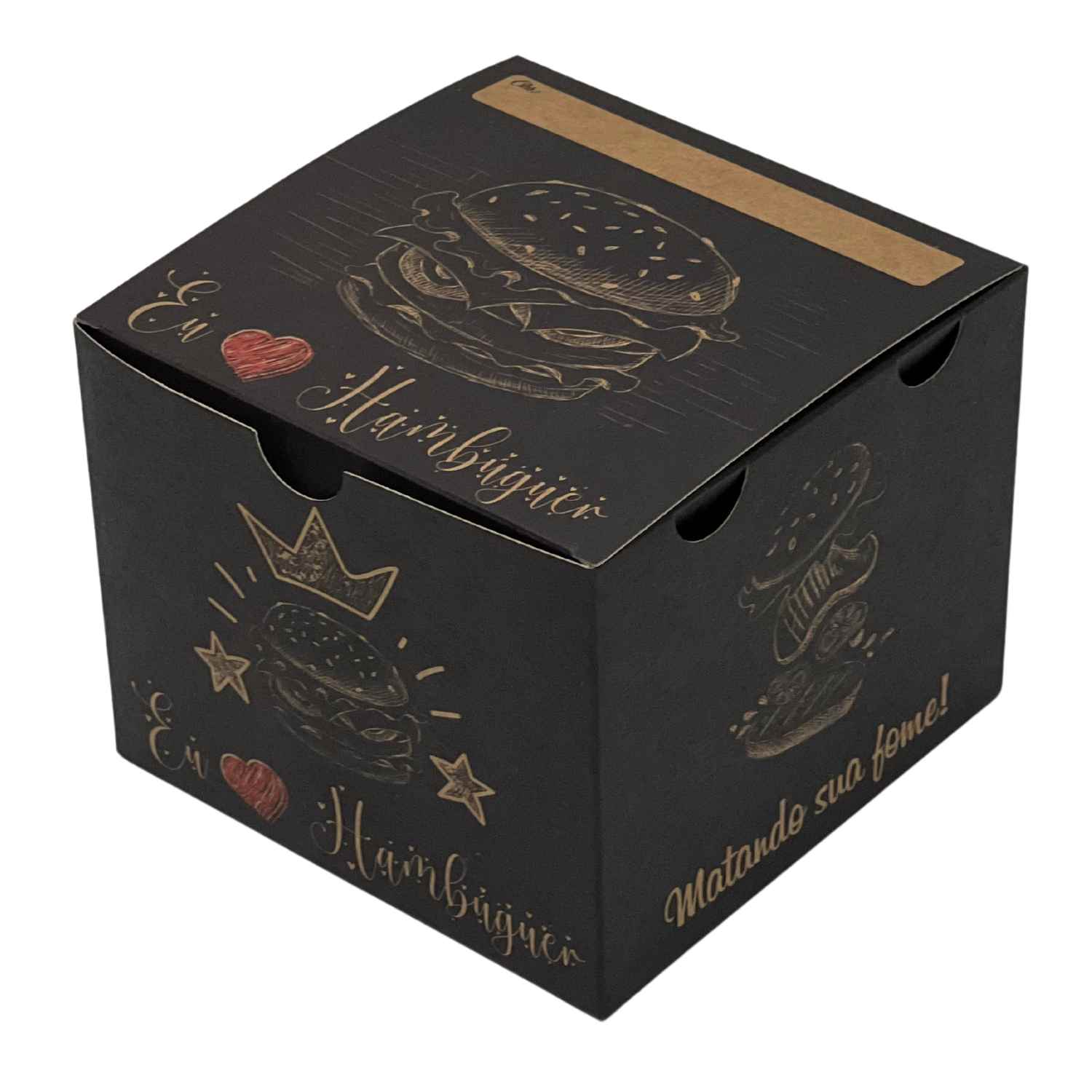Embalagem Lanche, Hamburguer Gourmet Plus - 50 Unidades