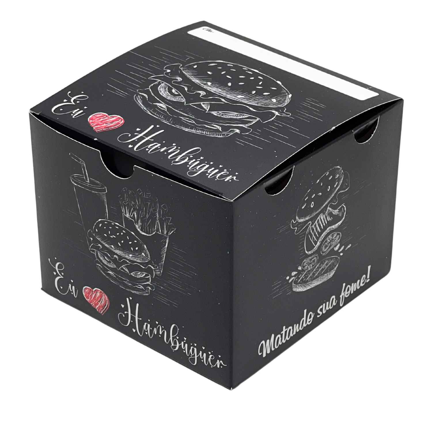 Embalagem Lanche, Hamburguer Gourmet Plus - 50 Unidades