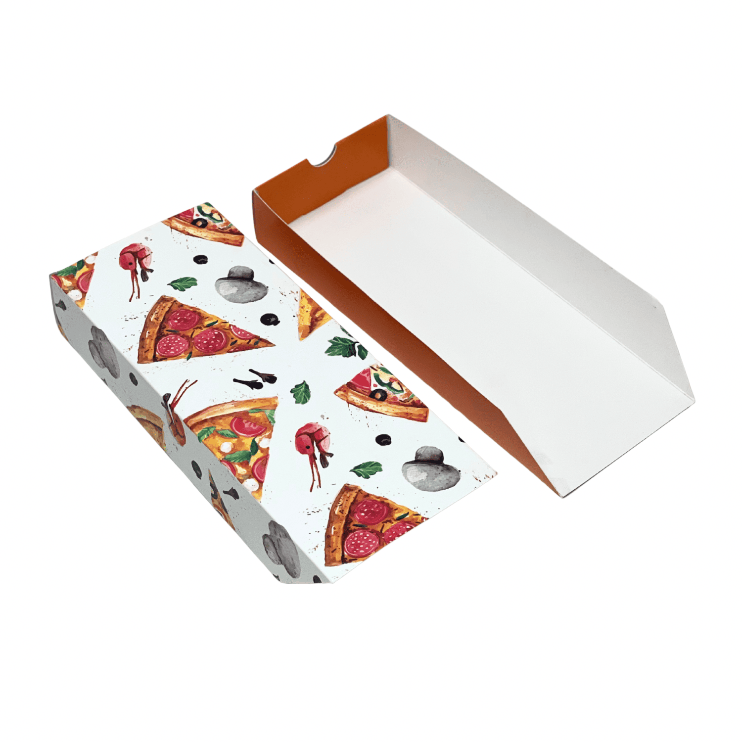 Embalagem Gaveta Para Pizza Retangular (25 x 10 x 4 cm) - 100 Unidades