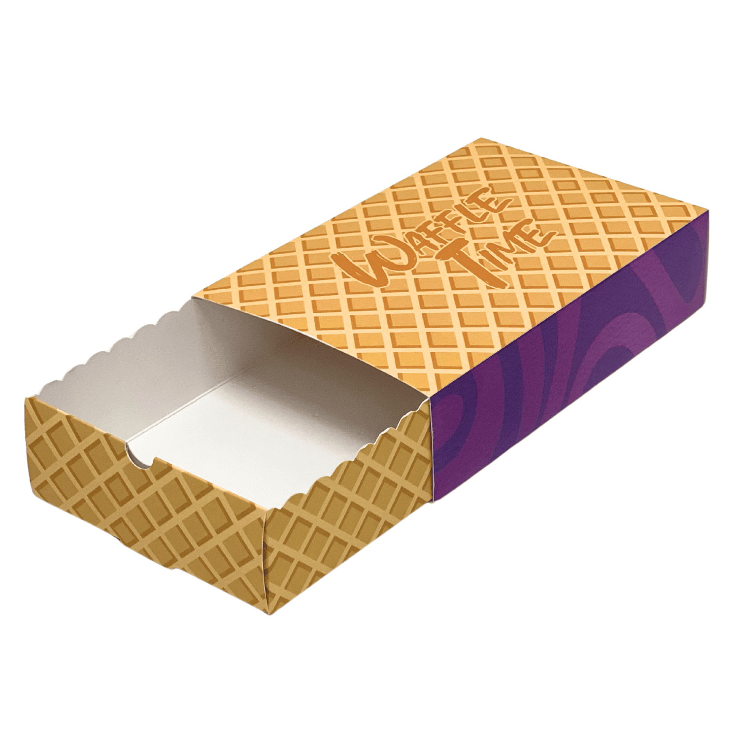Embalagem Gaveta Multiuso Para Waffle (17,5 x 11,5 x 4,5 cm) - 100 Unidades