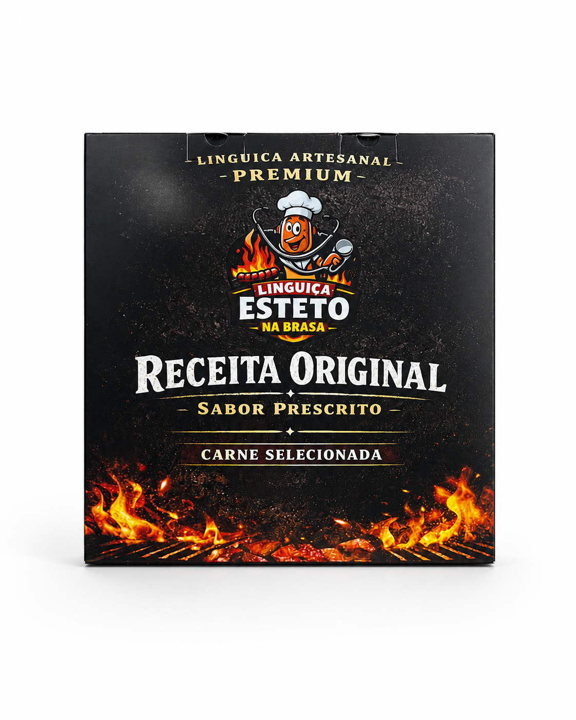 Embalagem para Refrigeração de Linguiça (19 x 4 x 19 cm) Personalizada