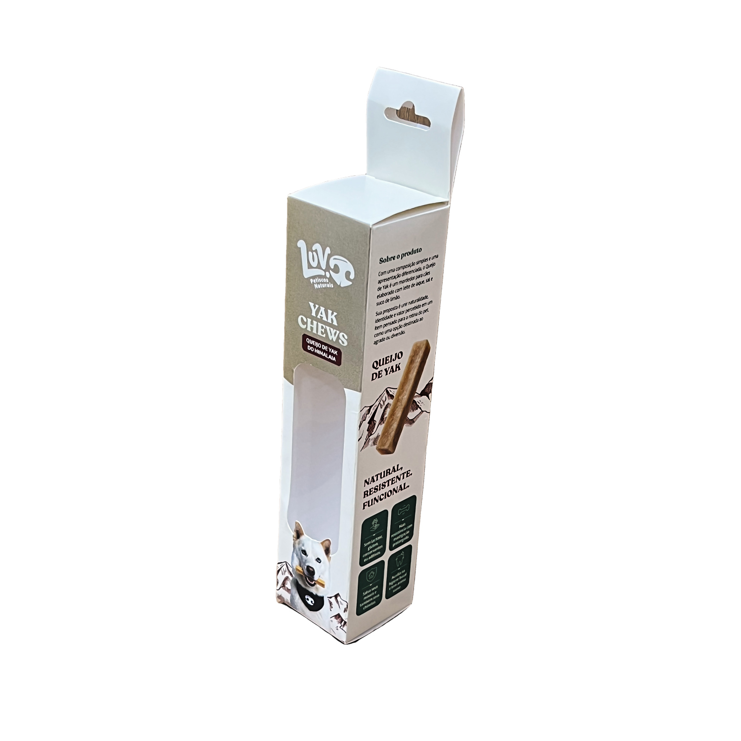 Embalagem Expositora para Produtos Pet 4 x 4 x 17 cm Personalizada