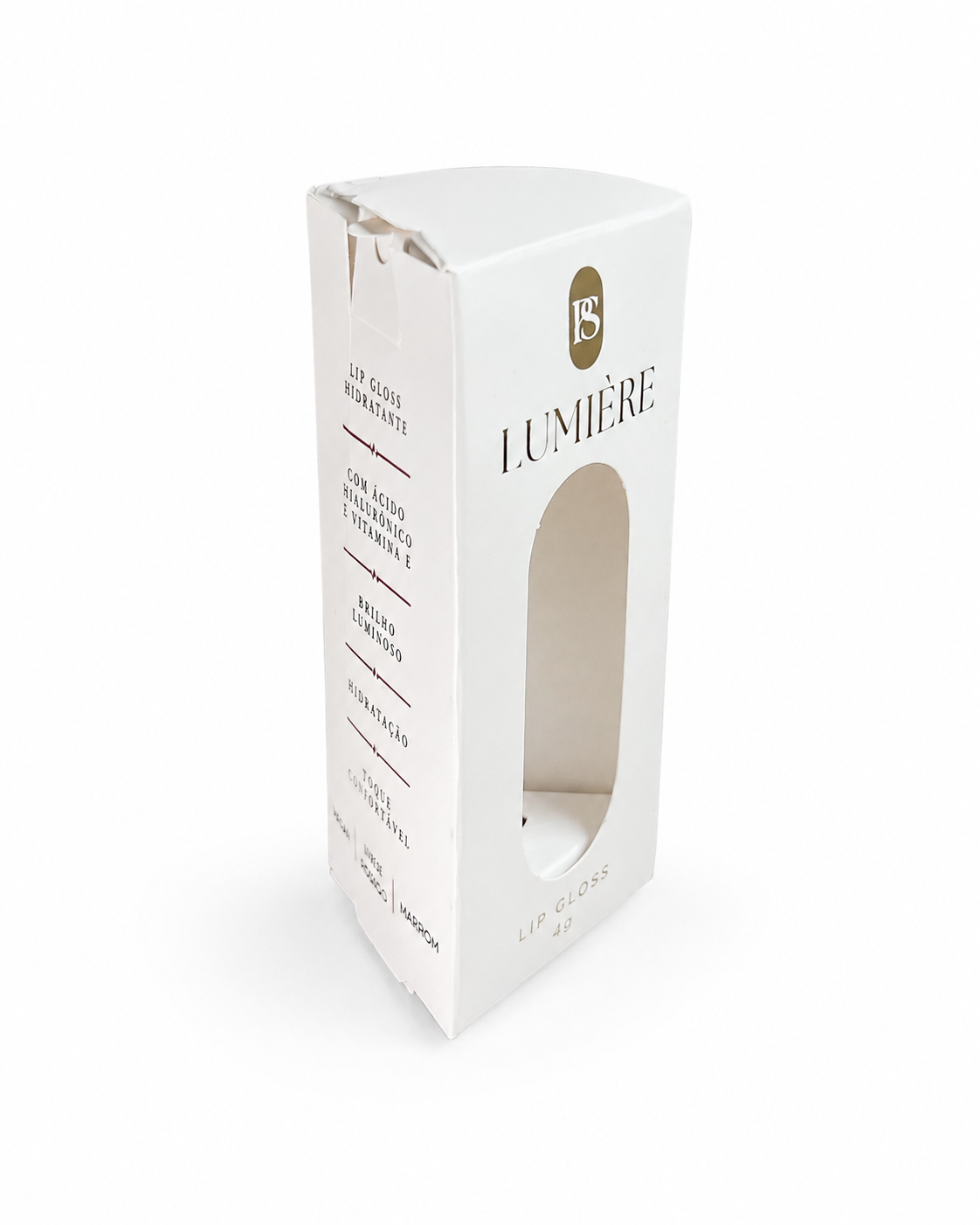 Embalagem para Gloss Triangular (5,8 x 5,8 x 12 cm) Personalizada