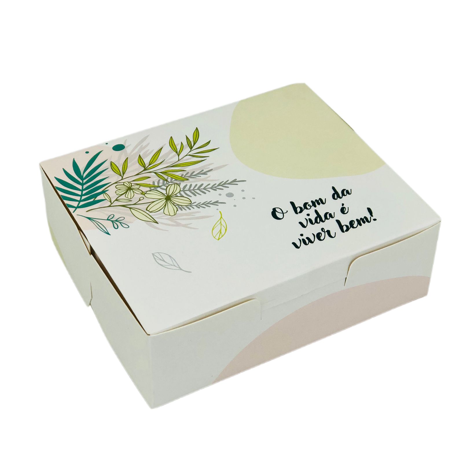Embalagem slice cake Bolo Fatia Retangular c/ Plastificação (12 x 10 x 4 cm) Viver Bem – 100 unidades