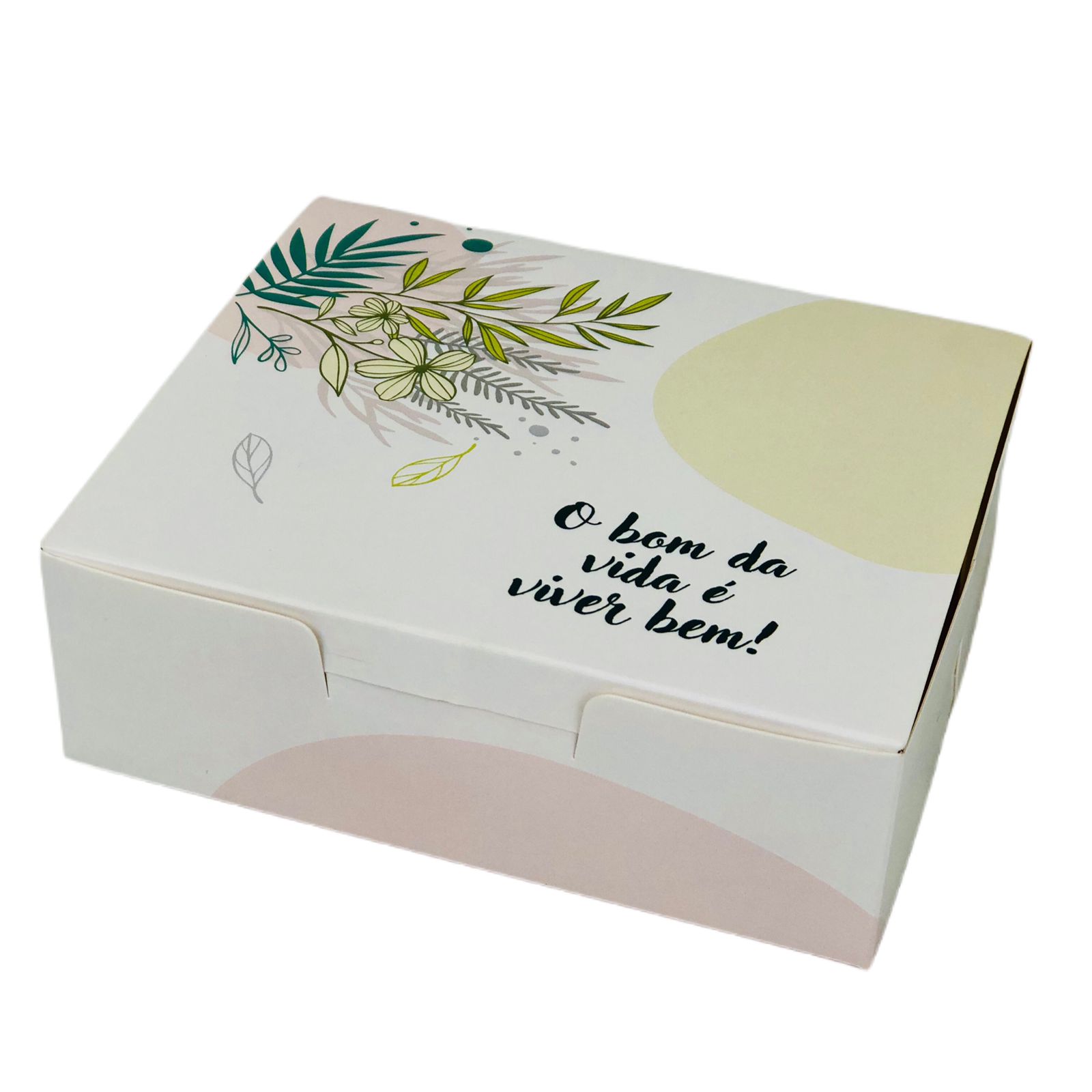 Embalagem slice cake Bolo Fatia Retangular c/ Plastificação (12 x 10 x 4 cm) Viver Bem – 100 unidades