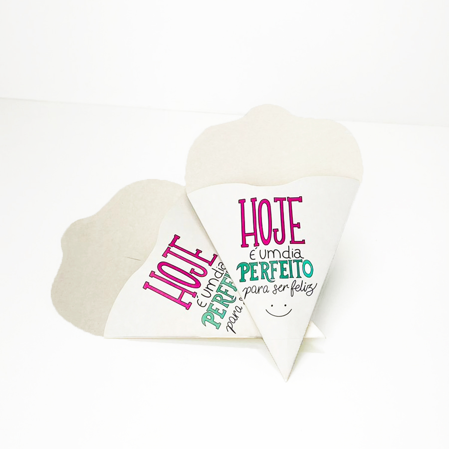 Embalagem Cone Bubble Waffle, Crepe, Wrap (15,5 x 26 cm) - 100 Unidades