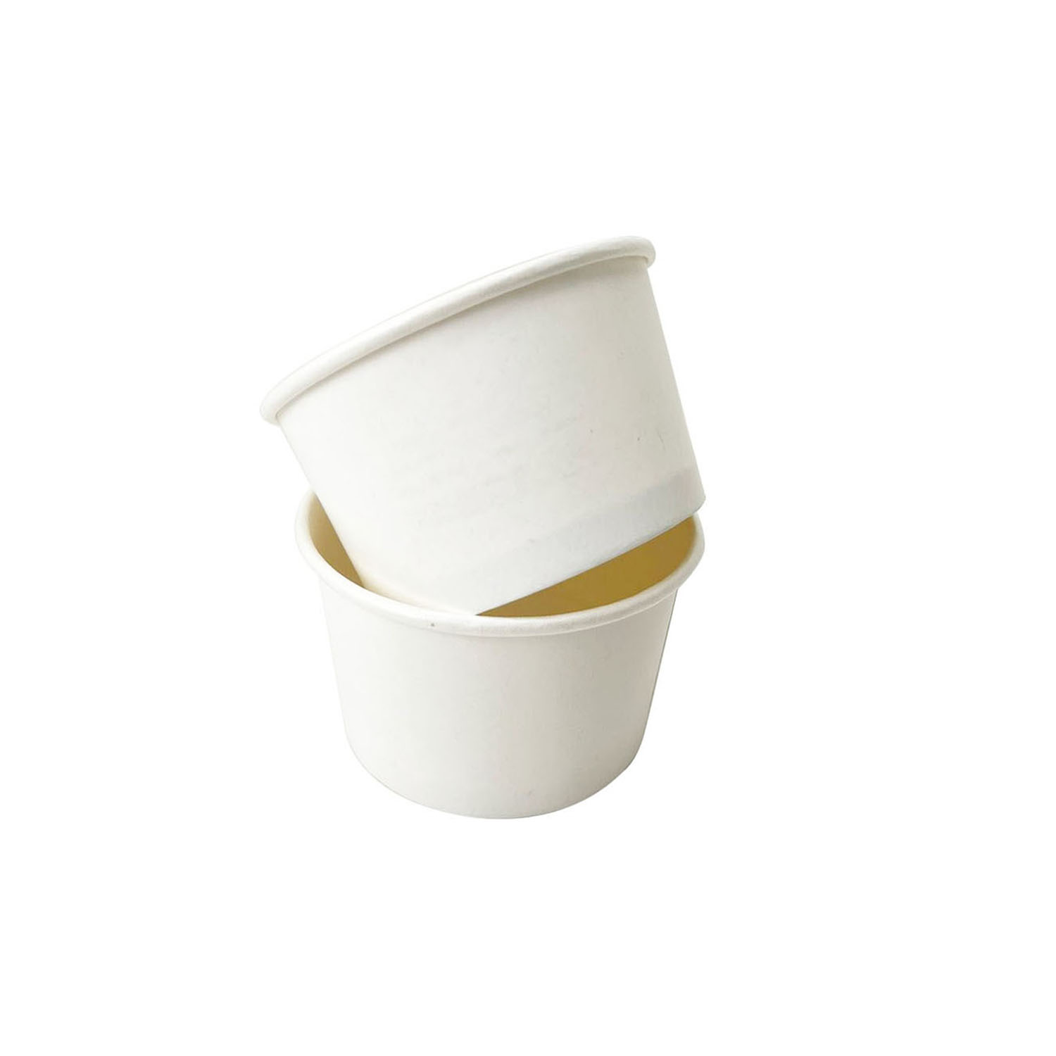 Pote Branco de Papel Biodegradável 360ml s/ tampa - 600 unidades