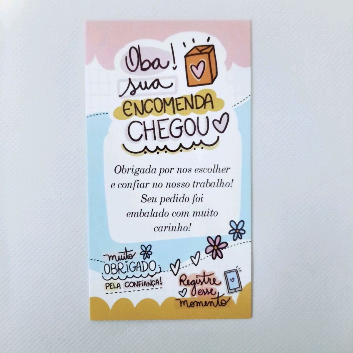 Cartão Afetivo (9 x 5 cm) Personalizado
