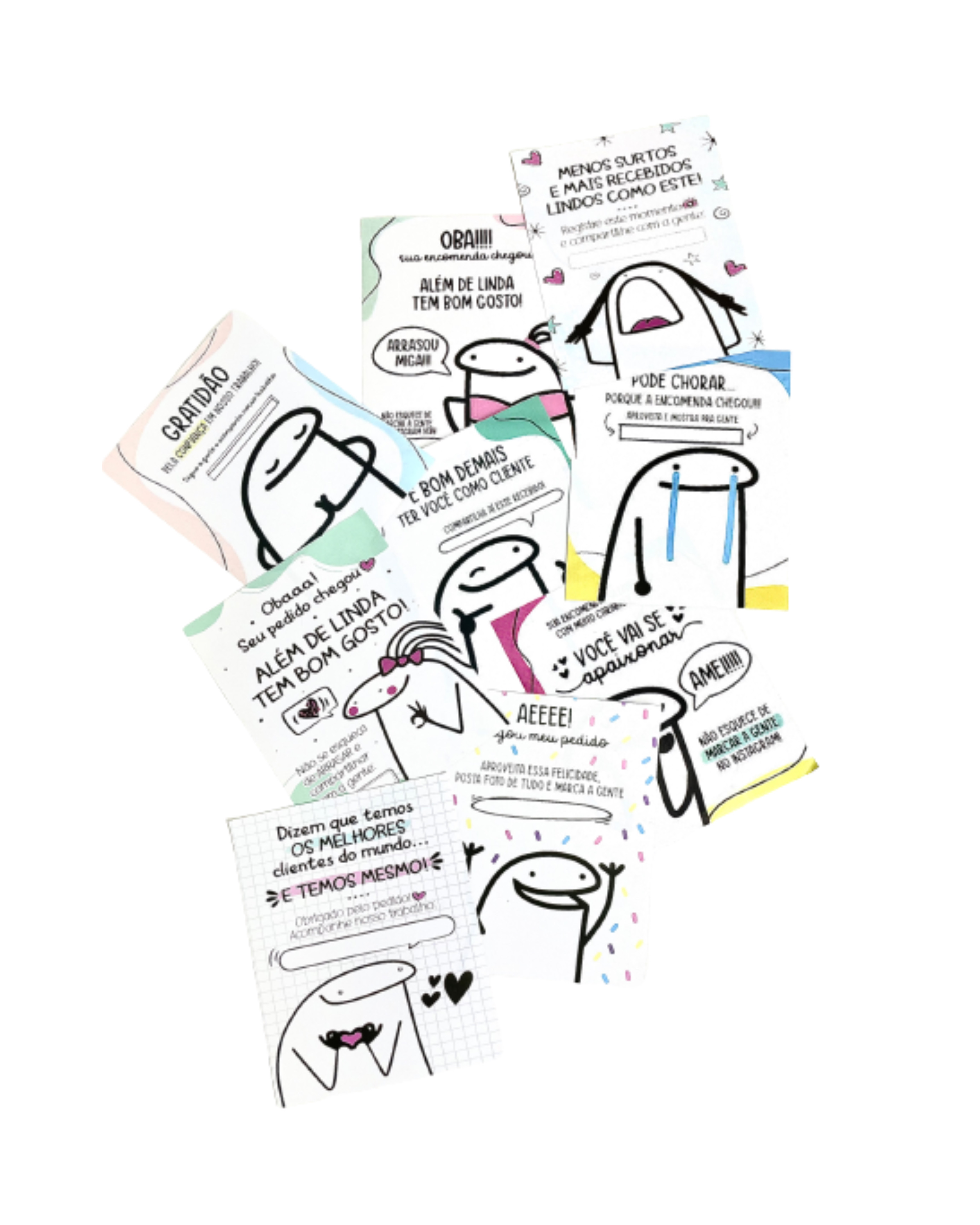 Cartão Agradecimento Flork Memes (9 x 11 cm) - 500 Unidades