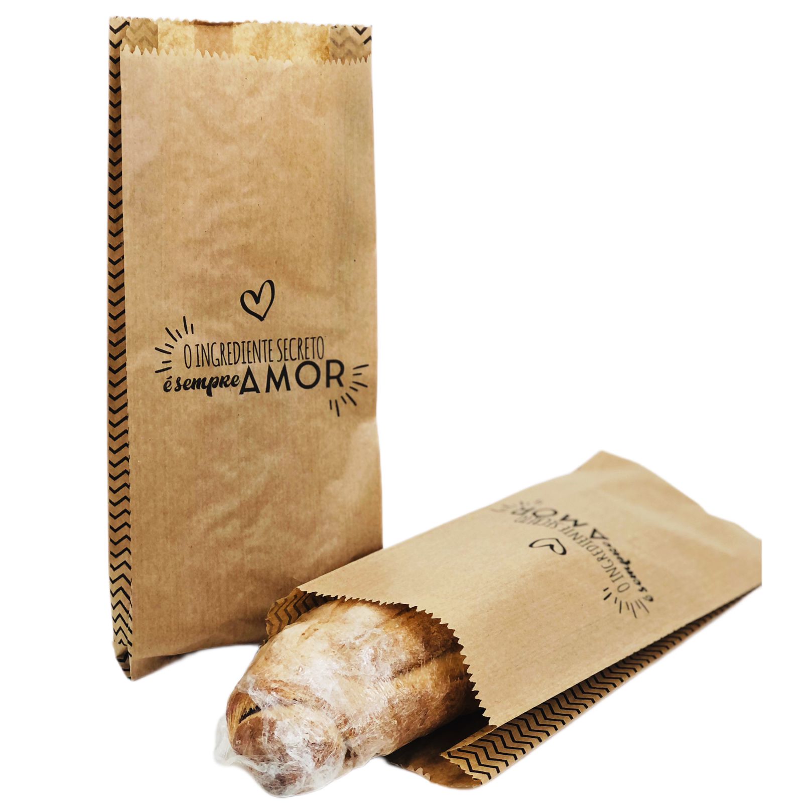 Saco Pão 3 Kg (15,5 x 6 x 36 cm)  - 500 unidades