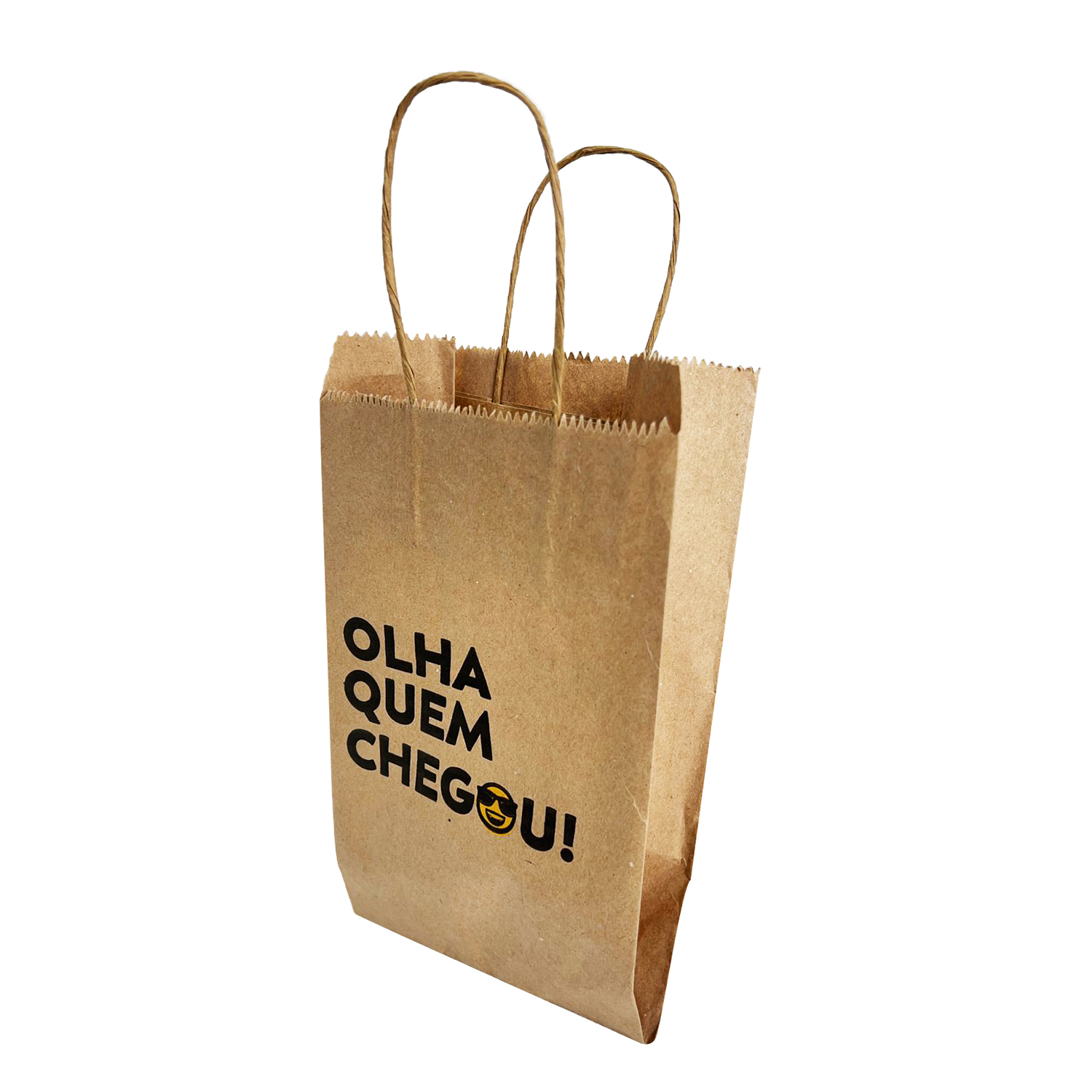 Sacola Kraft 80g Matadora Delivery c/ Alça (18 x 12,5 x 24 cm) - 100 Unidades
