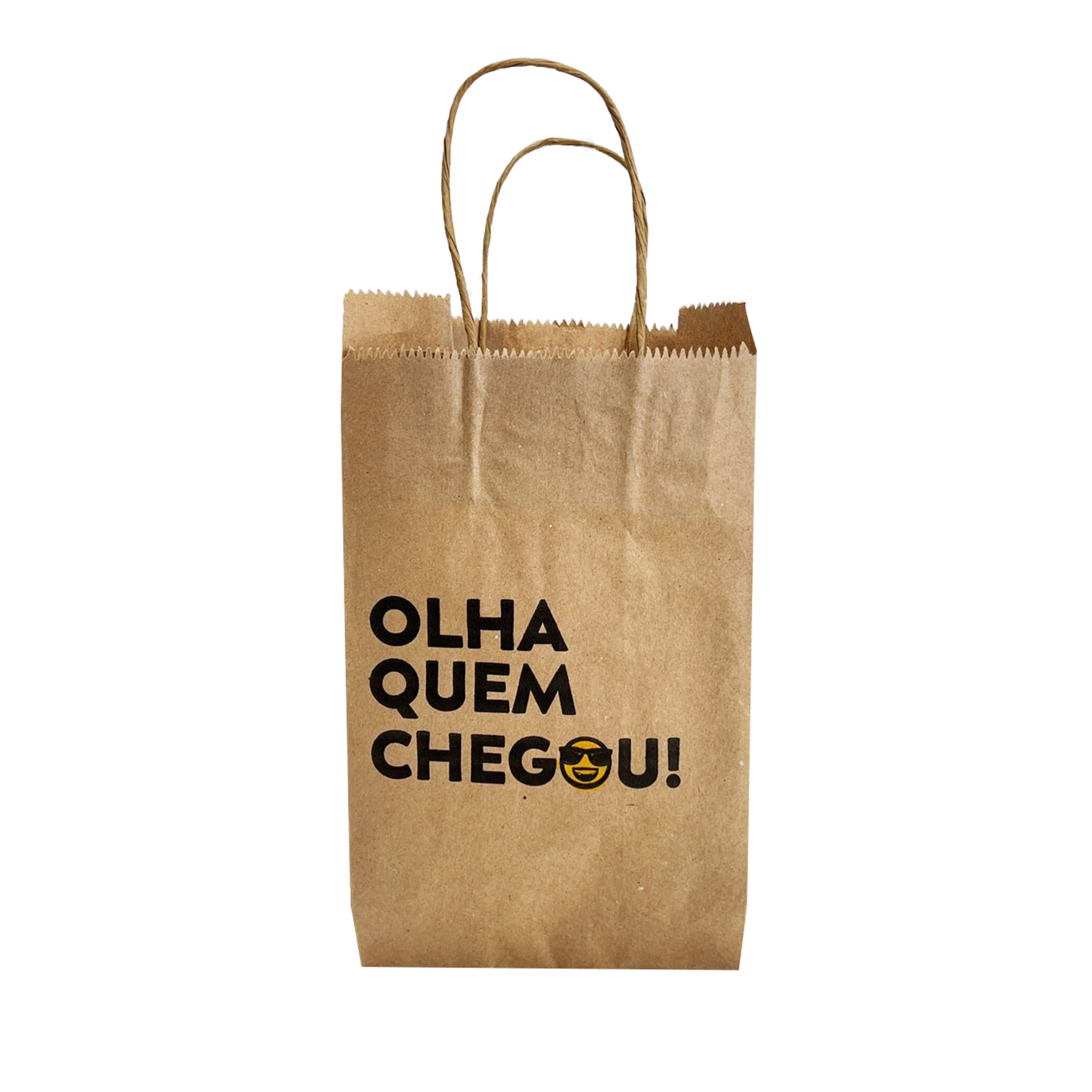 Sacola Kraft 80g Matadora Delivery c/ Alça (18 x 12,5 x 24 cm) - 100 Unidades
