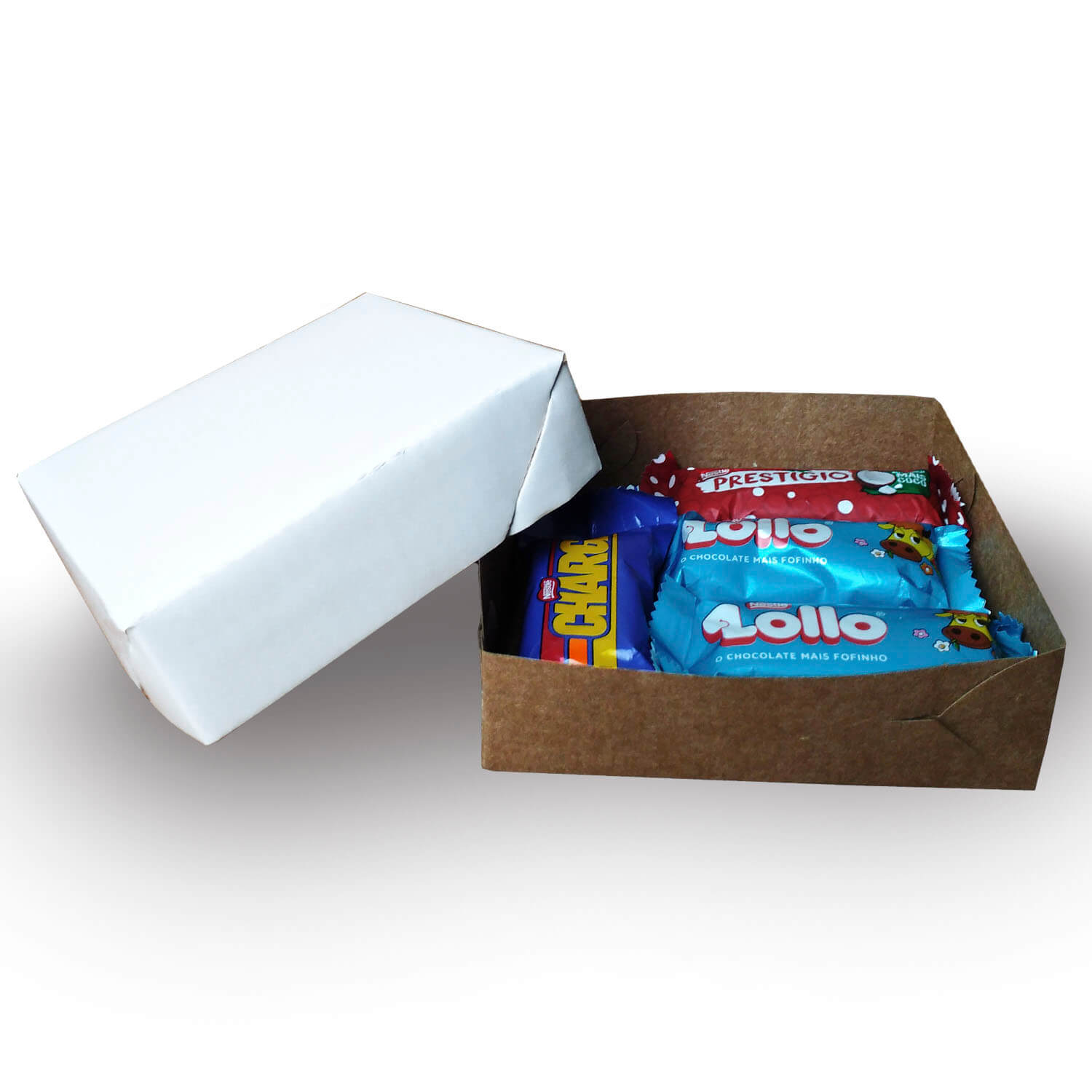Embalagem Multiuso p/ Doces, Delivery (10 x 10 x 3 cm) - 100 Unidades