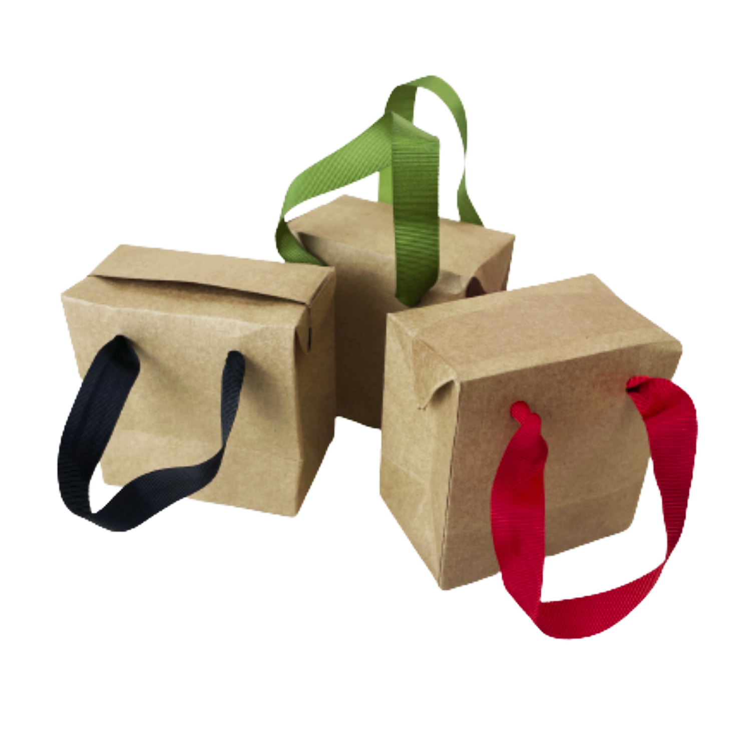 Caixa Sacola Kraft Mini (8 x 5 x 8 cm) - 50 Unidades