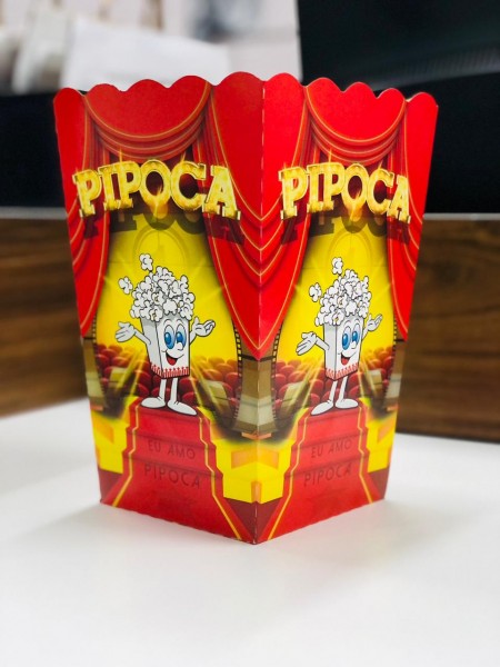 Caixinha de Pipoca Cinema Balde - 100 unidades