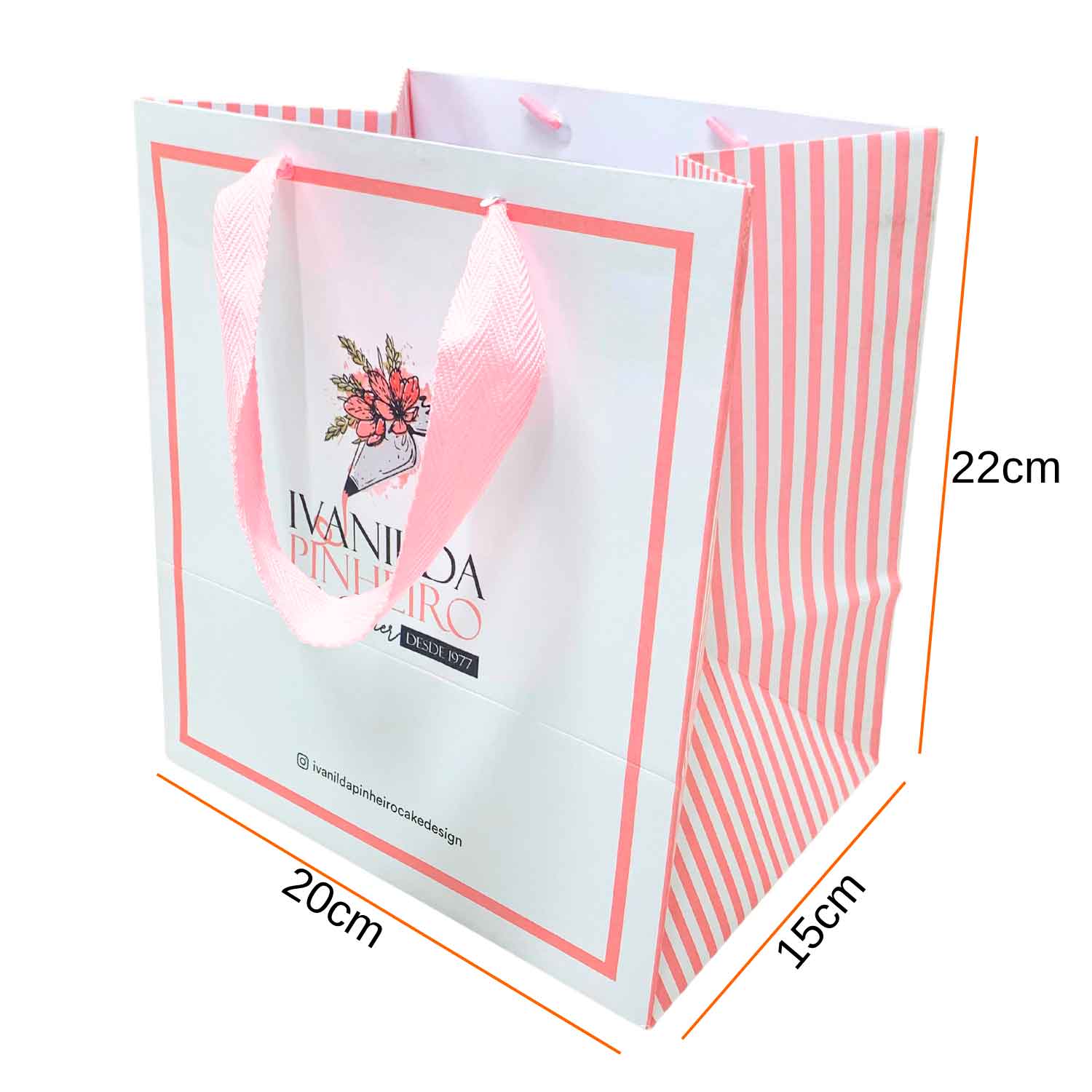 Sacola Offset 180g (20 x 15 x 22 cm) Personalizada