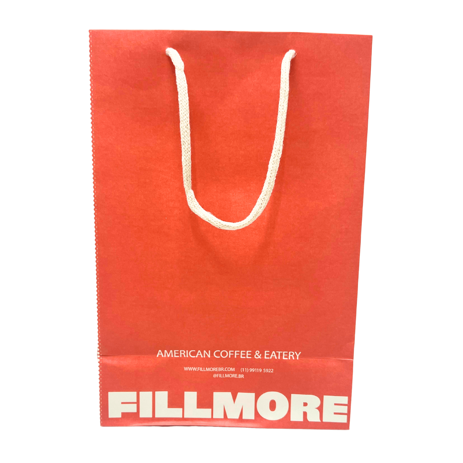 Sacola offset 180g (20 x 11,5 x 30 cm) Com Alça Personalizada
