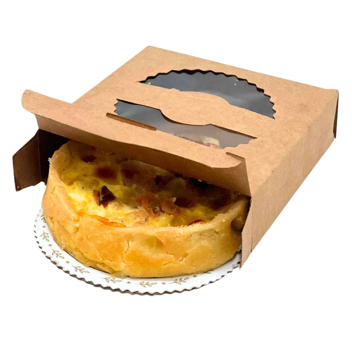 Embalagem Para Torta c/ Visor (11 x 11 x 3 cm) - 50 Unidades