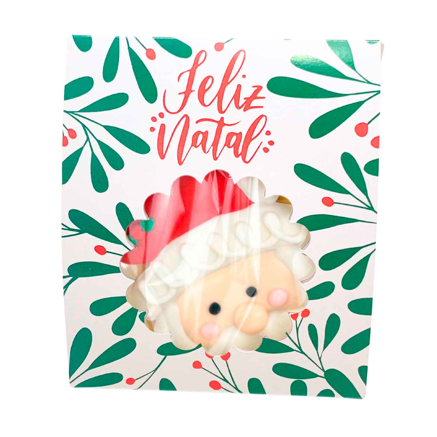 Cinta p/ lembrancinhas, Doces, Bolachinhas Folhas de Natal - 50 unidades