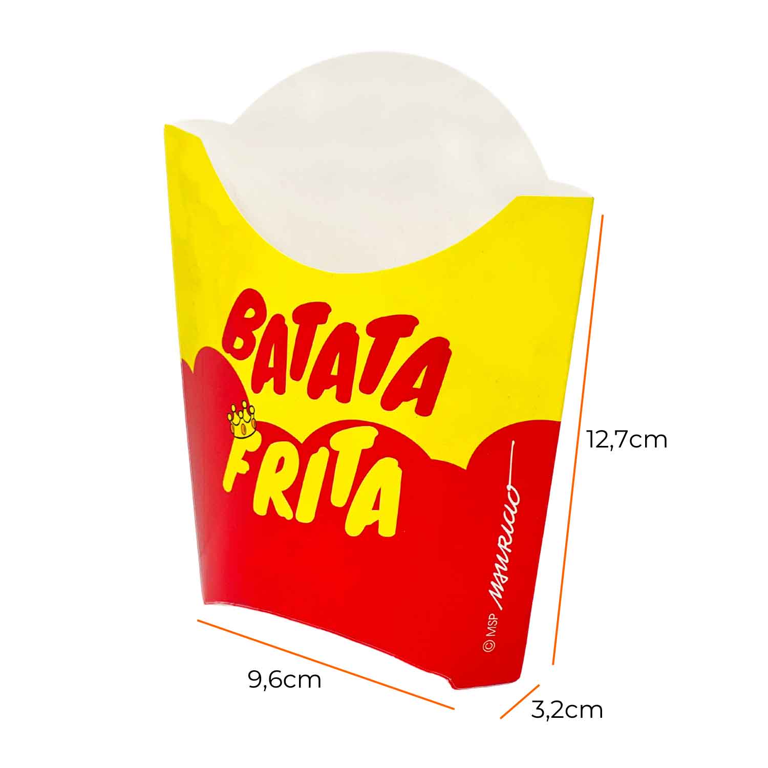 Embalagem p/ batata Fritas tipo Mc G (120-150gr) Personalizada