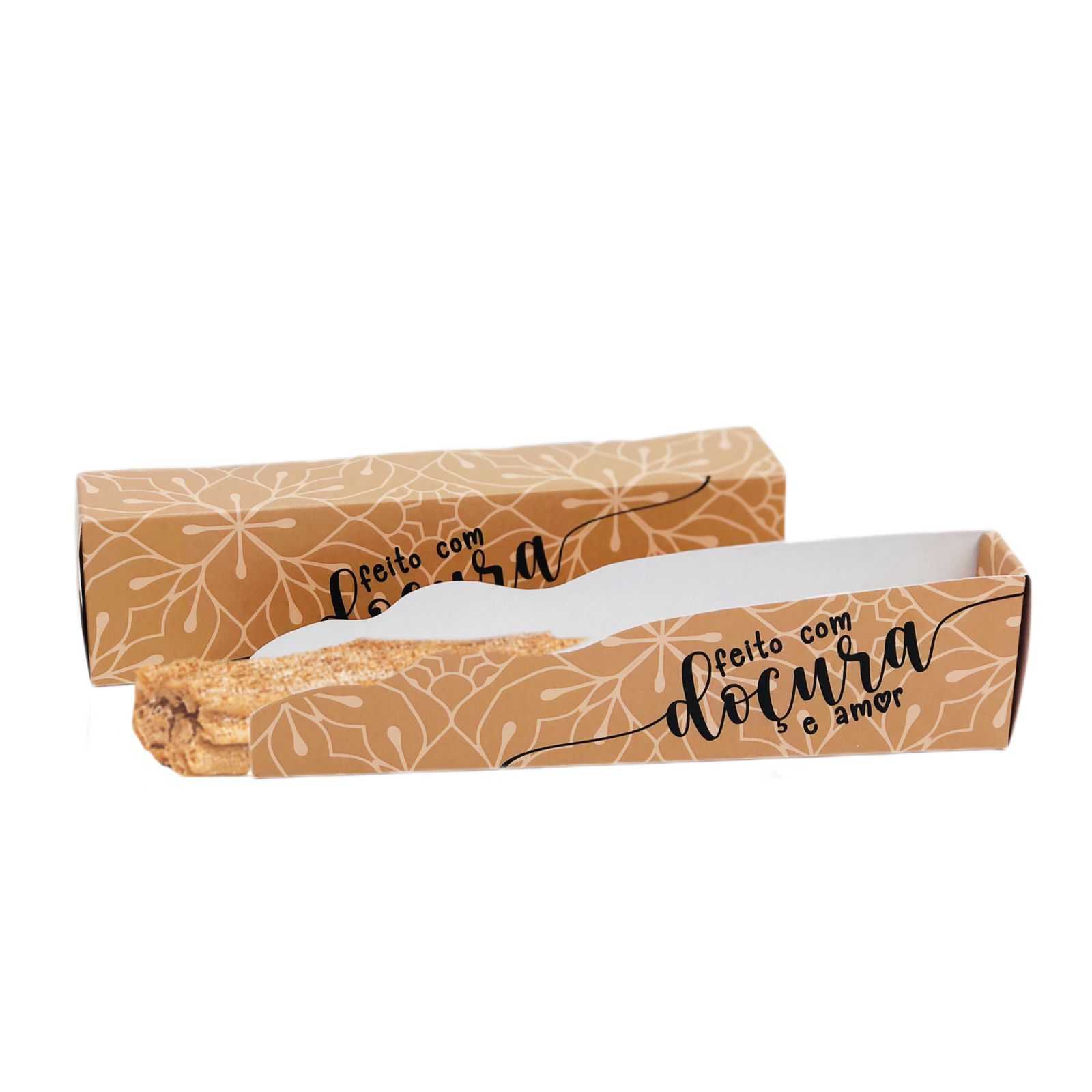 Embalagem para Churros Delivery (20 x 3,5 x 5 cm) - 100 Unidades