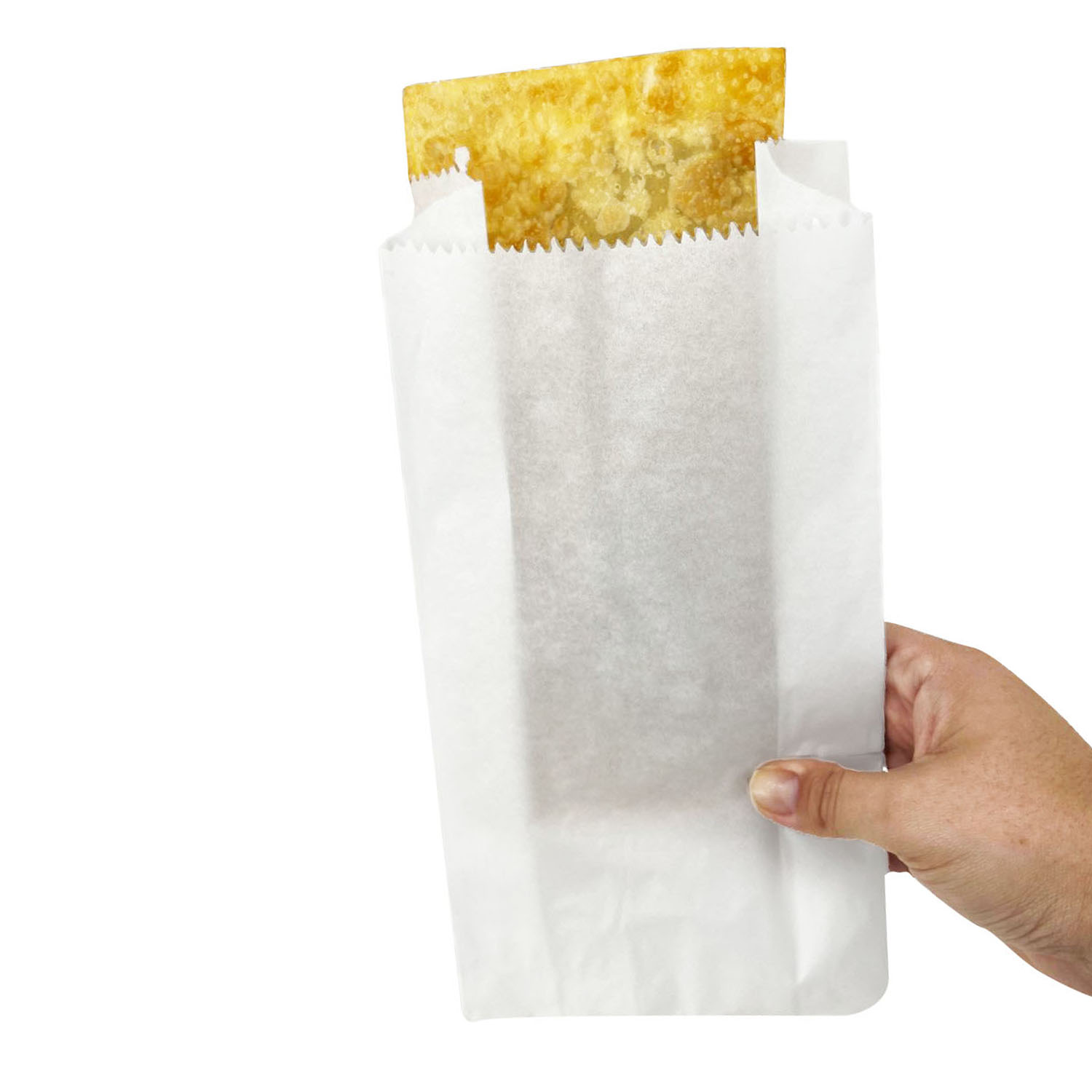 Saquinho Papel Viagem (13,5 x 6,5 x 25,5 cm) Antigordura Branco - 500 Unidades
