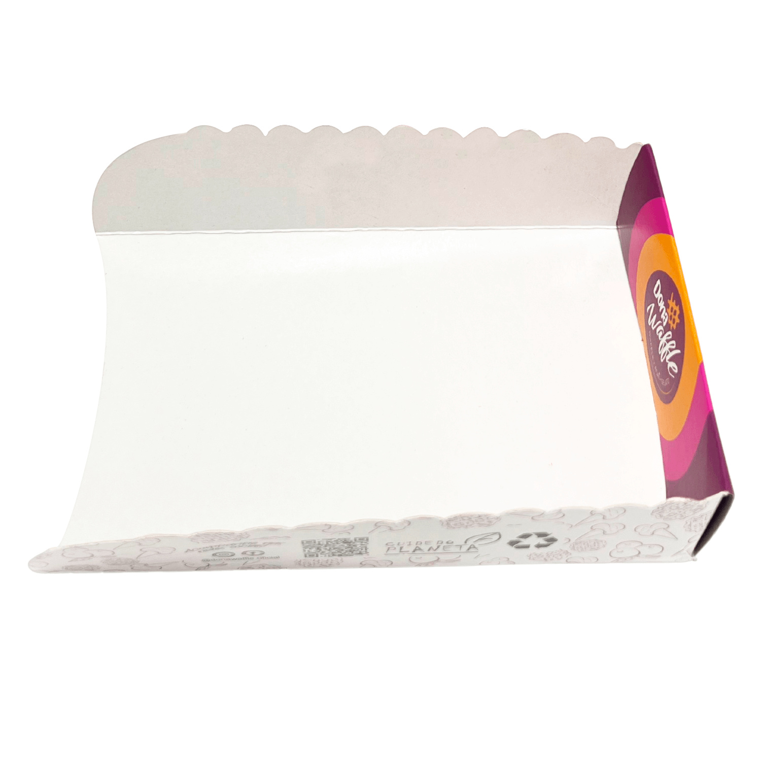 Embalagem Base Multiuso p/ Waffle (17,5 x 11,5 x 4,5 cm) Personalizada