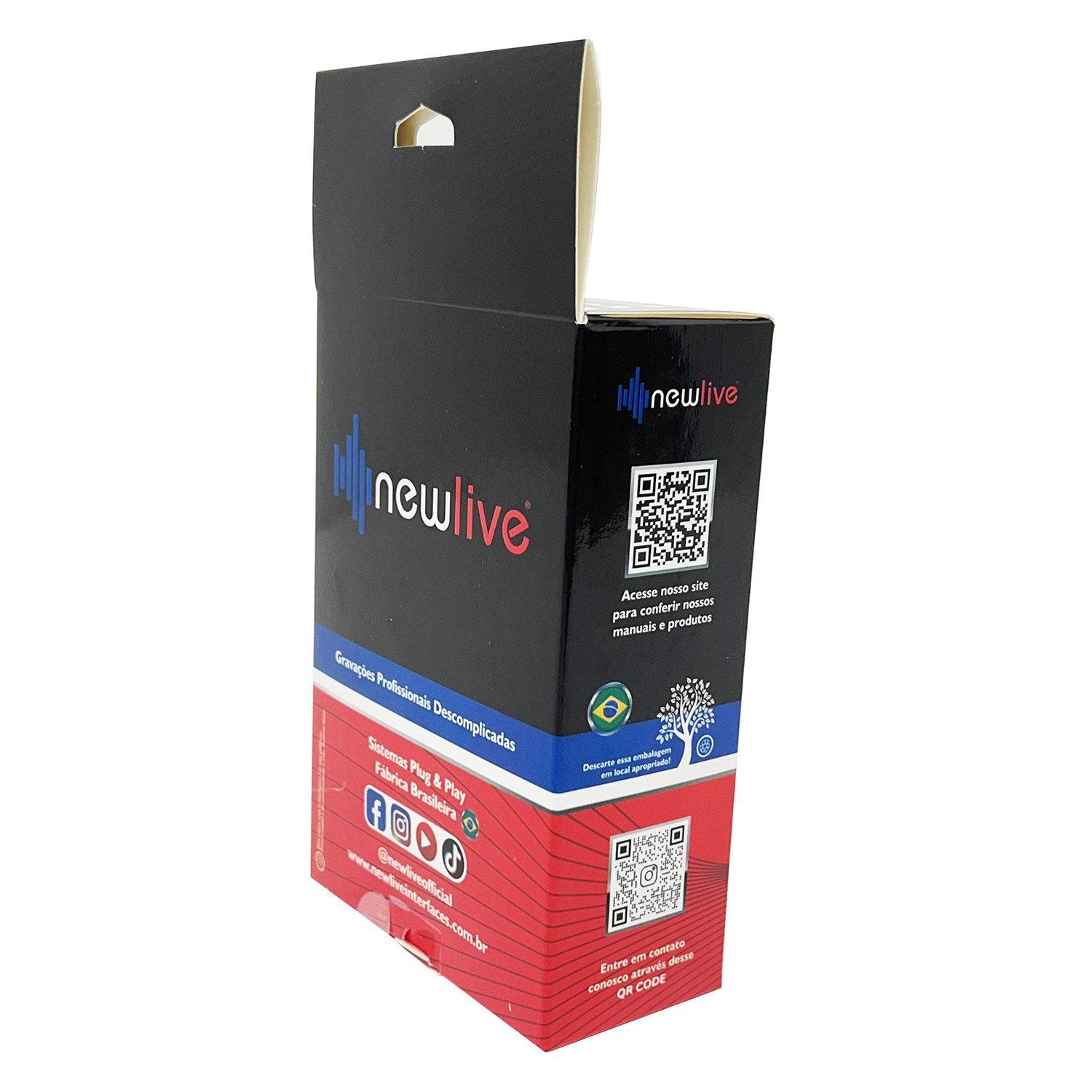 Caixa Para Eletrônicos c/ Visor Vazado (13 x 9 x 4 cm) Personalizada