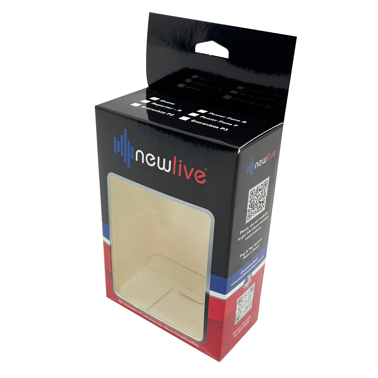 Caixa Para Eletrônicos c/ Visor Vazado (13 x 9 x 4 cm) Personalizada