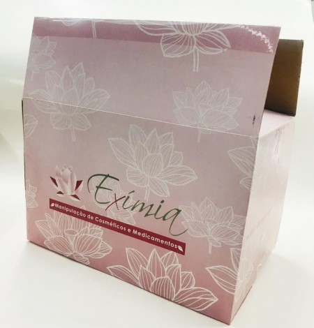 Caixa Correios / E-commerce empastada (30 x 20 x 20 cm) fechamento c/ fita Personalizada