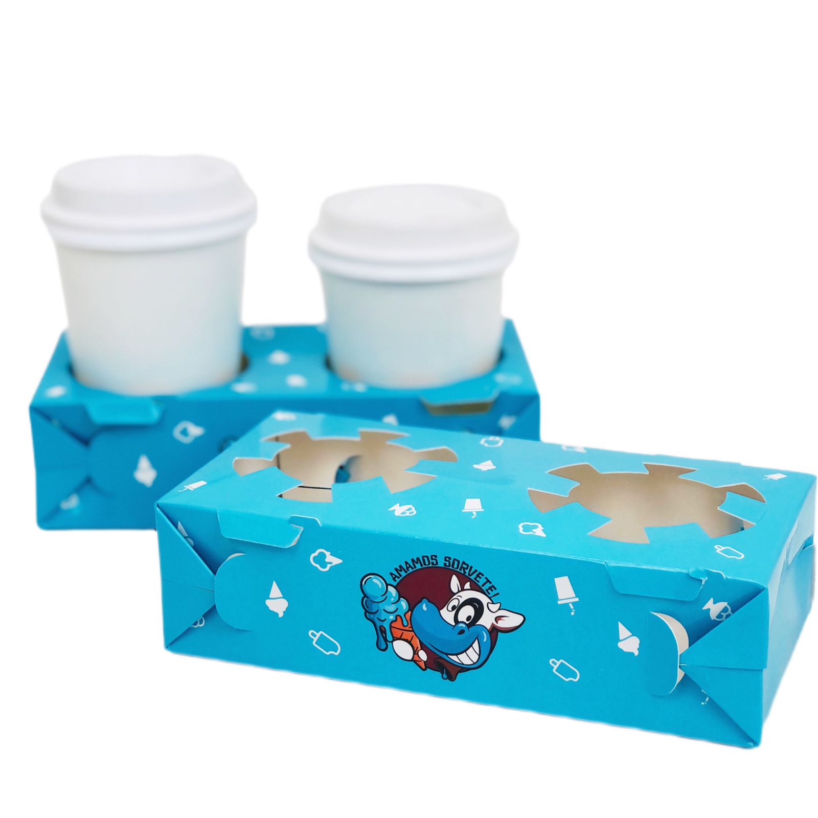 Suporte Para 2 Copos (18 x 9,5 x 5 cm) Personalizado