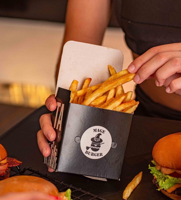 Embalagem p/ Frituras PP (9 x 6 x 9 cm) Personalizada