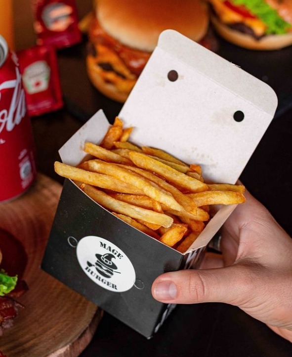 Embalagem p/ Frituras PP (9 x 6 x 9 cm) Personalizada