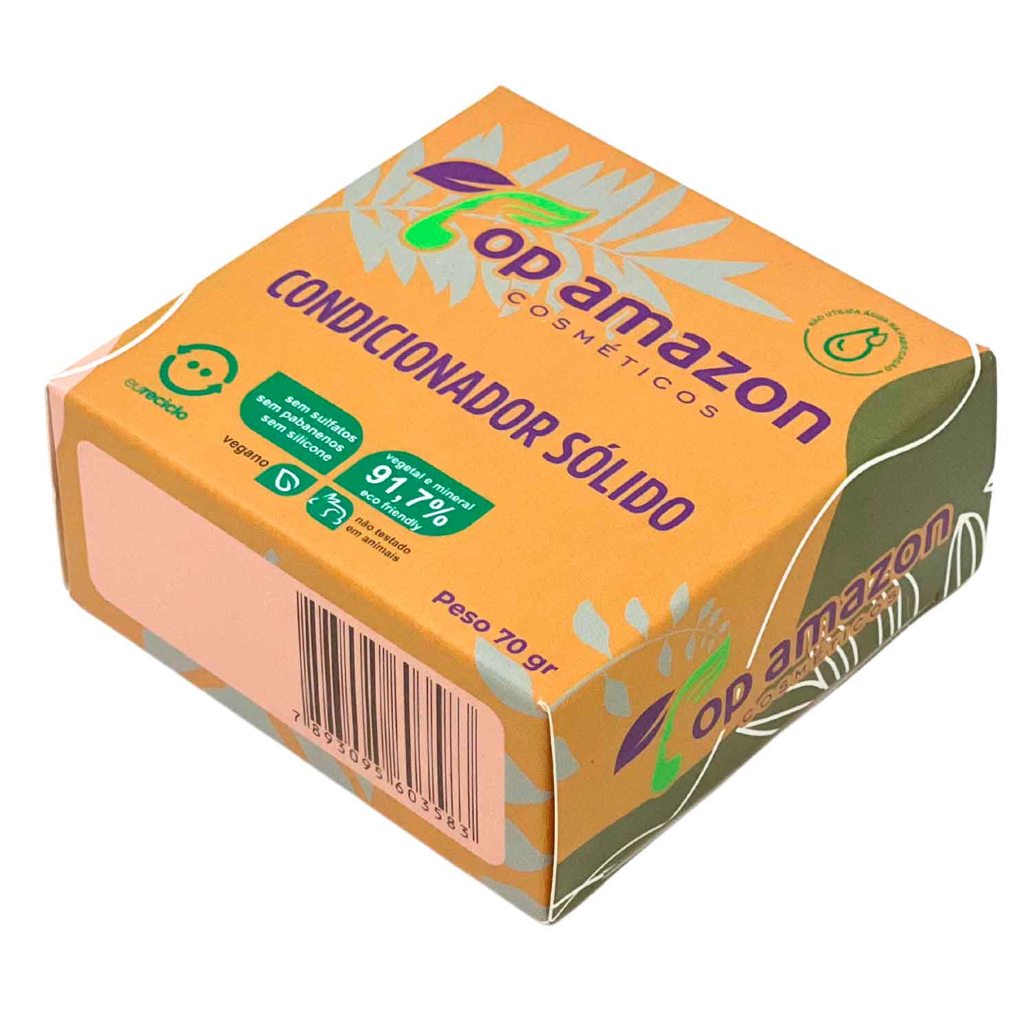 Caixa Para Shampoo em Barra (8 x 8 x 3,6 cm) Personalizada