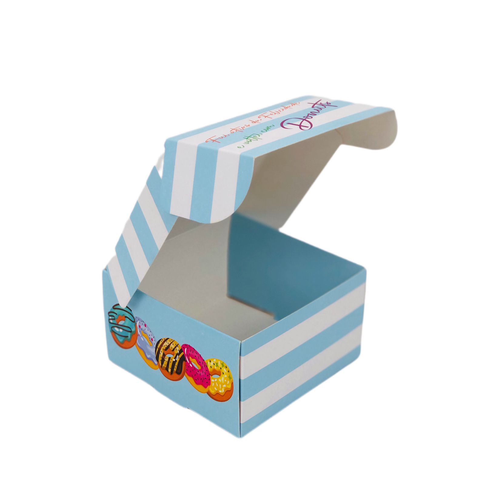 Embalagem para Donuts (10,5 x 10,5 x 6 cm) Personalizada