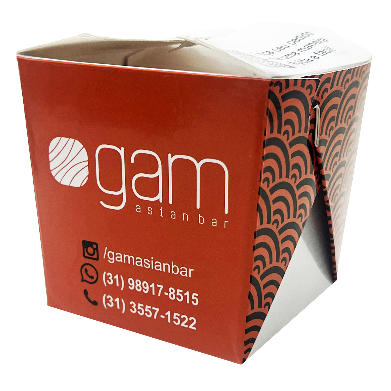 Embalagem Caixa Box M 550 ml - Personalizada