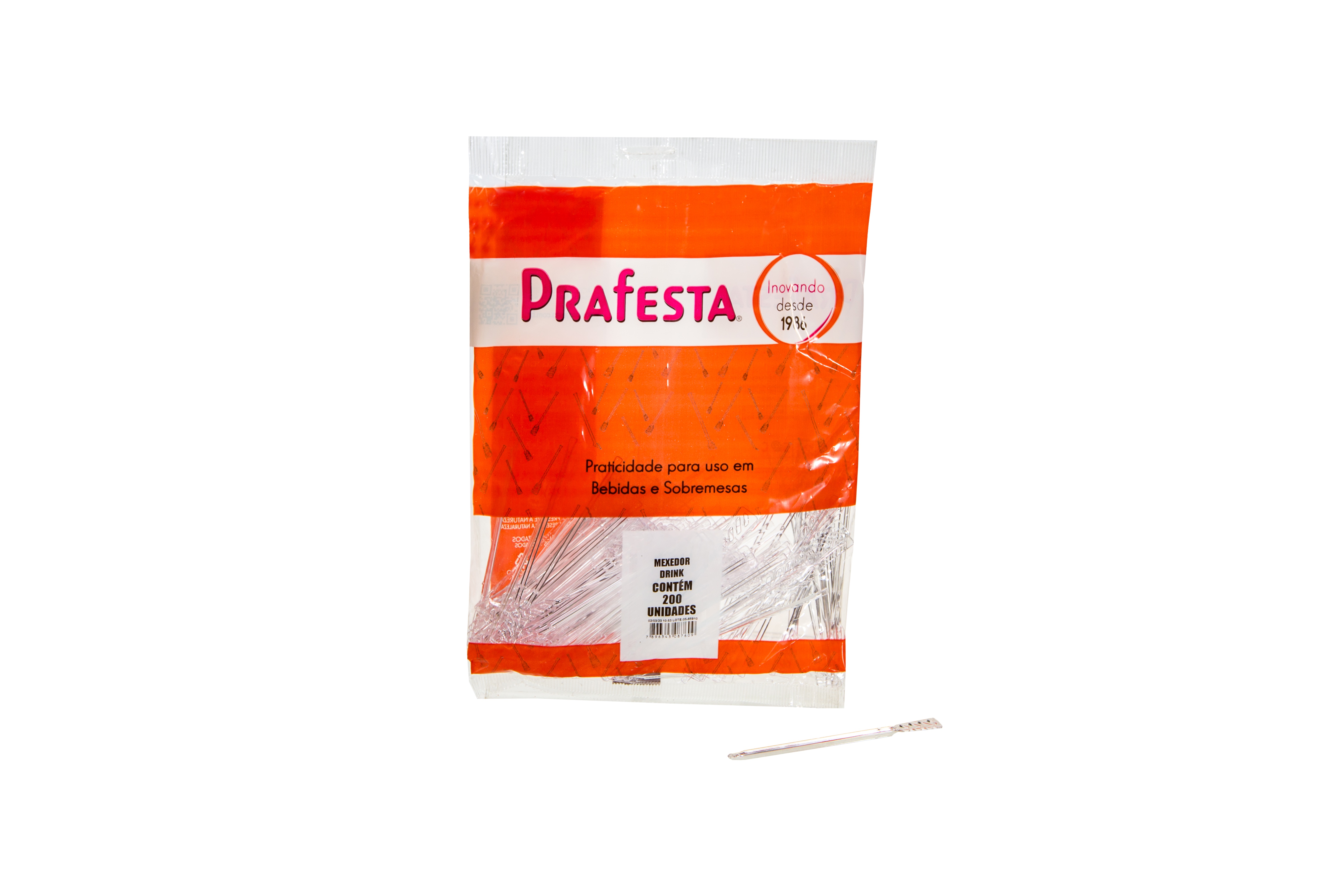 Mexedor Drink Cristal PraFesta - 200 Unidades