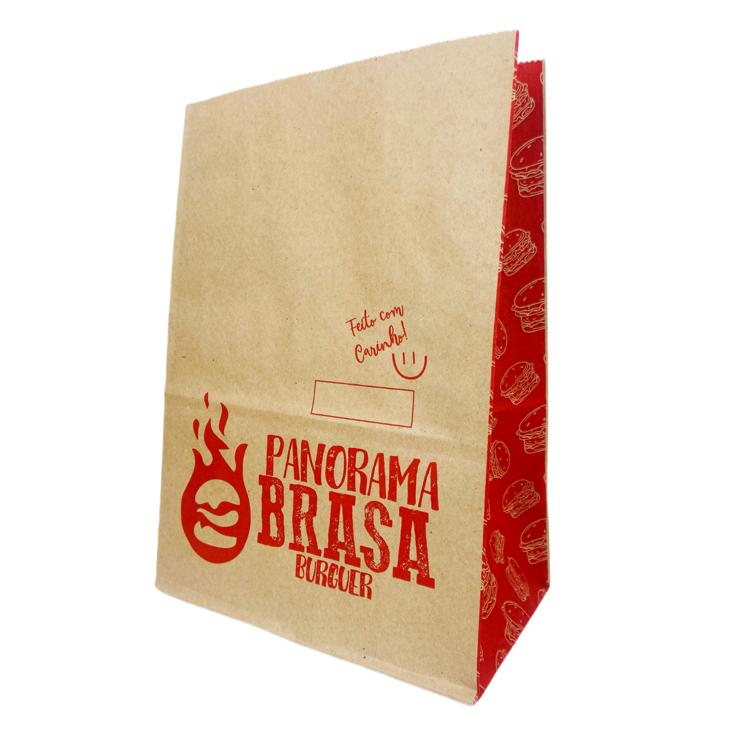 Saco Kraft 90 gr (22 x 14 x 33 cm) Personalizado 2 cor