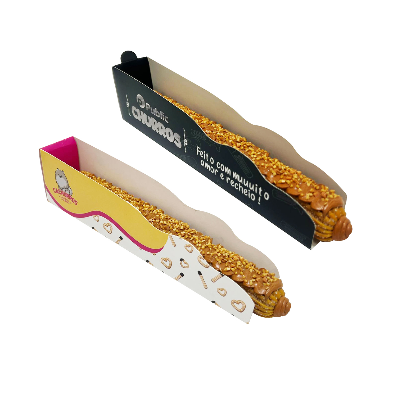 Embalagem Base para Churros (20 x 3,5 x 5 cm) Personalizado